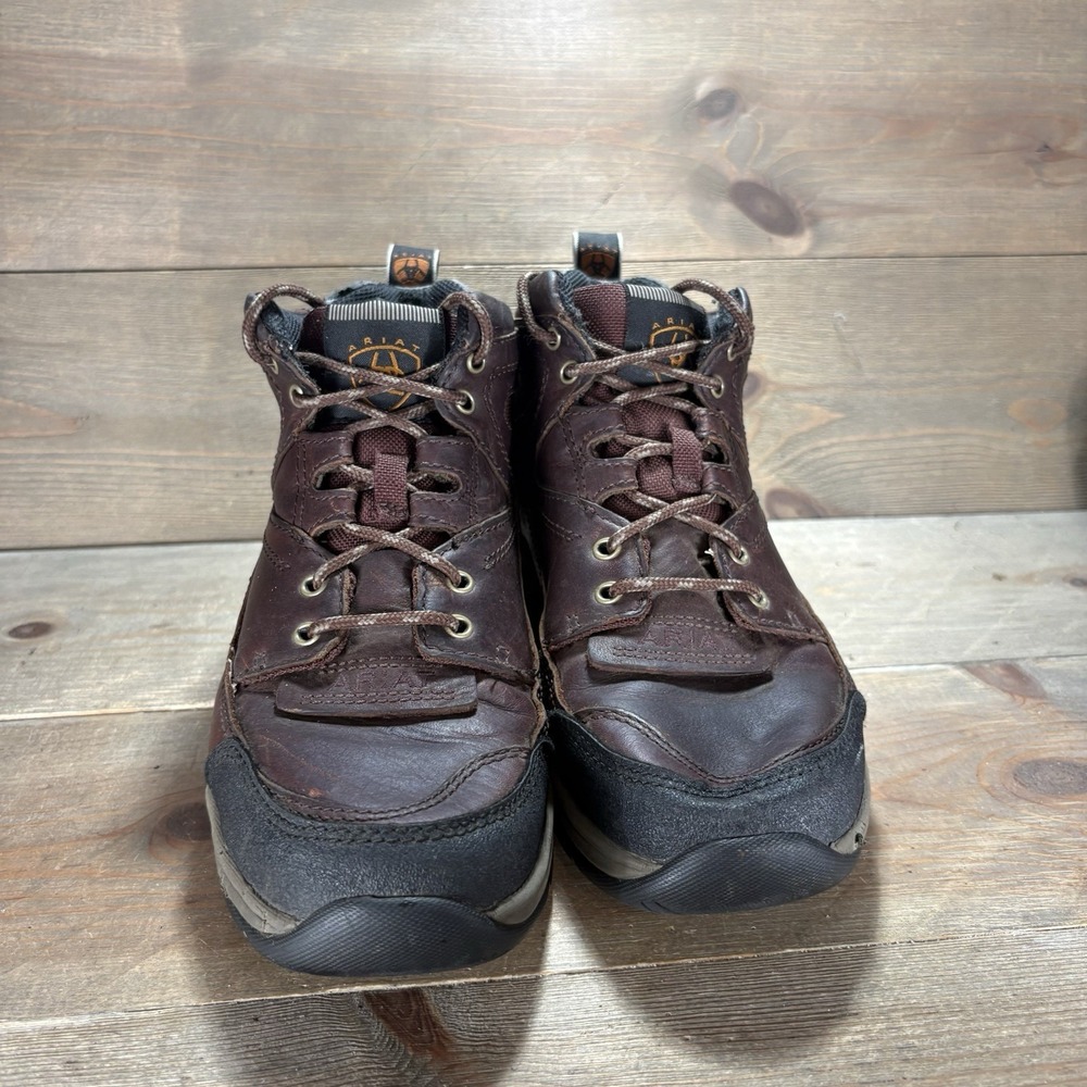 ariat terrain womens size 8 shoes brown leather riding hiking boots - Picture 5 of 9